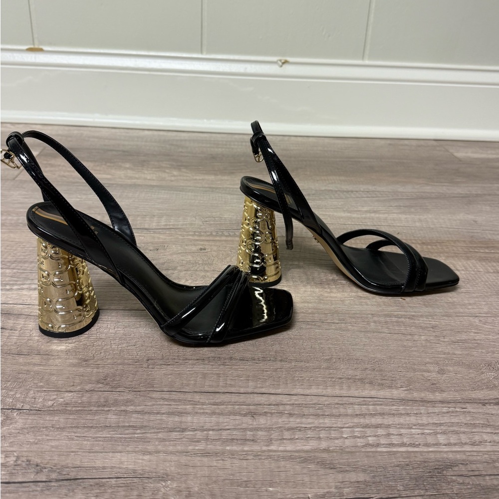 Sam Edelman Black and Gold Women's Heels
